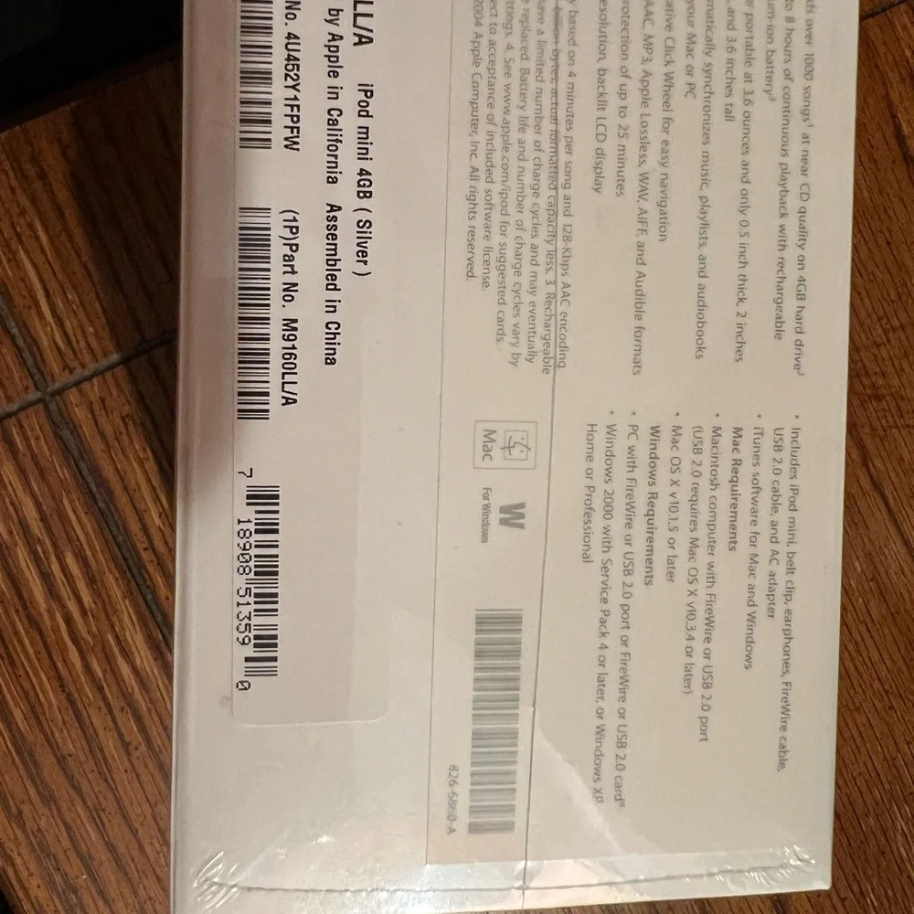 SEALED and NIB Apple iPod Mini 4GB - Picture 3 of 5